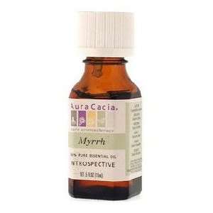  Aura Cacia Essential Oil Myrrh 0.5 oz Liquid: Health 