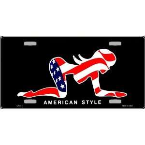  American Style Sexy Flag Pose License Plate: Everything 