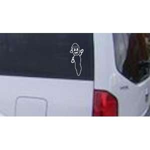 Mr. Hanky Cartoons Car Window Wall Laptop Decal Sticker    White 20in 
