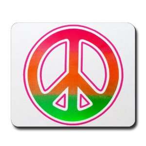  Mousepad (Mouse Pad) Neon Peace Symbol: Everything Else