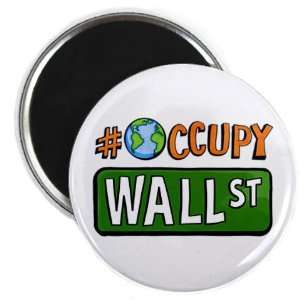 Hashtag Occupy GLOBAL Wall Street OWS WE ARE THE 99% 2.25 inch Fridge 