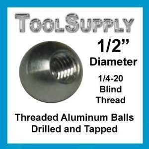  100 1/2 threaded tapped aluminum balls knobs: Home 