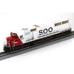  HO RTR SD60, SOO/Red & White #6034 ATH79863 Toys & Games