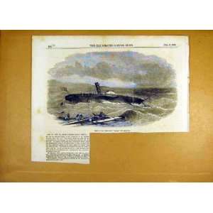  Wreck Hm Steam Sloop Hecla Gibraltar Print 1855