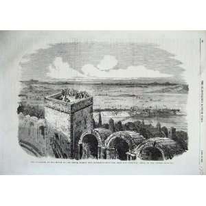   1856 Mouth River Rhone Floods Principal Tower Arenes