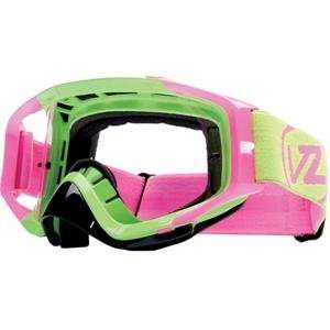    VonZipper Porkchop MX Goggles   Lime Pink Mashup/ Clear Automotive