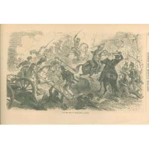   1855 Print Captain Mays Charge Mexican American War: Everything Else
