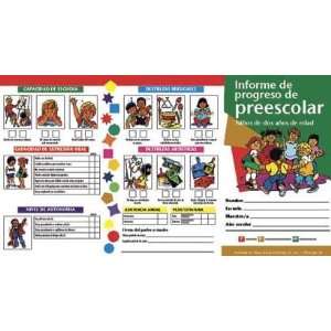   Preschool Progress Report Card 2 year olds  Set of 10 Toys & Games