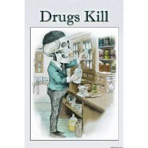  Drugs Kill 16X24 Giclee Paper: Home & Kitchen