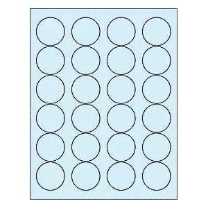 144 1 2/3 INCH ROUND BLUE STICKERS FOR INKJET & LASER PRINTERS   8 1 