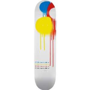  Primary White Skateboard Deck