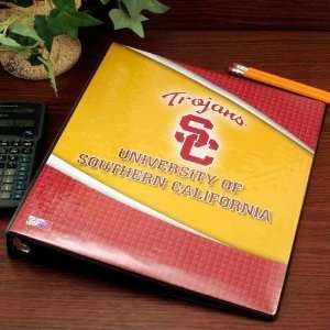 USC Trojans 3 Ring Binder   1 (8180096): Office Products
