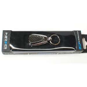  NRG Official Real Carbon Fiber Type D Keychain Key Ring 