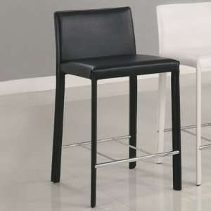 Wildon Home 100329BLK / 100330BLK Avondale Barstool in Black (Set of 2 