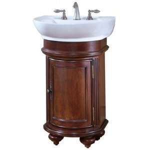  Arlington 24 Round Vanity with White Porcelain Sink 