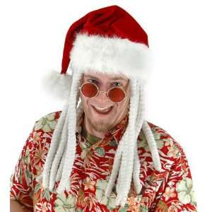  Lets Party By Elope Dread Santa Adult Hat / White   One 