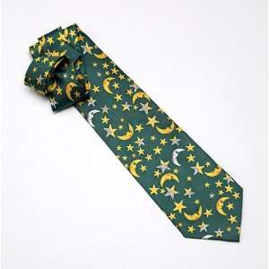  100% Silk Celestial Tie in Billiard Green 