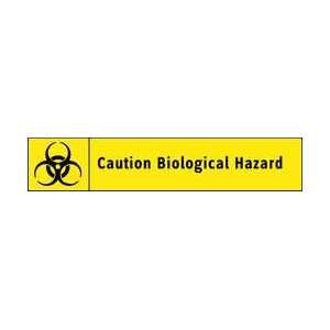  Biohazard Sign,1 3/4 X 9in,bk/yel,surf   ELECTROMARK 