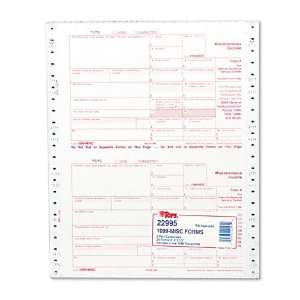 TOPS  Tax/1099 Misc Income, 5 1/2 x 8, Carbonless, 24 Continuous Form 