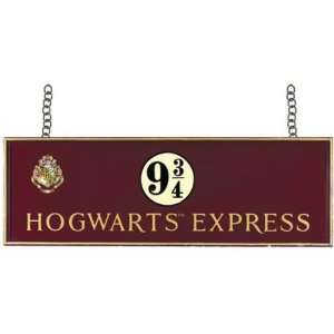   Potter: Hogwarts Express Platform 9 3/4 Wooden Sign: Toys & Games