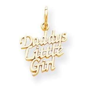  10k Daddys Little Girl Charm: Jewelry