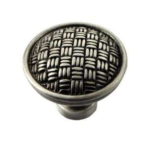  Mng   Rattan Knob (Mng14511) Satin Antique Silver: Home 