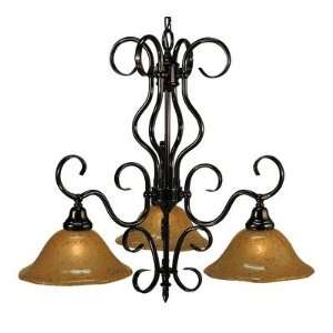 Framburg 1768 Häuschen Dinette Chandelier Finish Mahogany Bronze