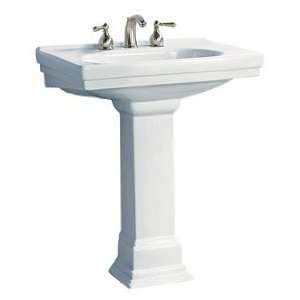  Pegasus 8 Inches Centers Pedestal Sink FL19508W White 