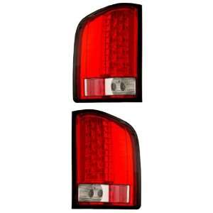  CHEVY SILVERADO 07 HALF UP LED TAIL LIGHT RED/CLEAR NEW 