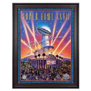 Framed Canvas 36 x 48 Super Bowl XXVII Program Print   1993, Cowboys 
