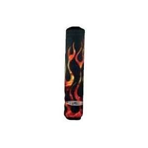 Schampa Dirtskin Stock Shock Cover   Black/Fire Flame Graphic DS20 P23
