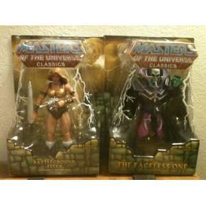Masters of the Universe Classics The Faceless One AND Battleground 