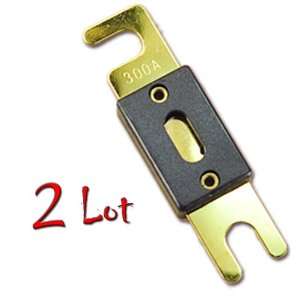  2PCS 300AMP 300A ANL Fuse Gold Plated For Car Audio: Home Improvement