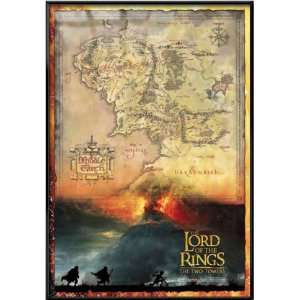   Movie Poster (Map Of Middle Earth) (Size 27 x 39(