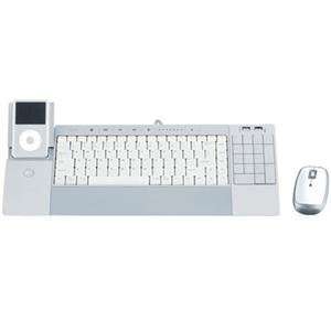  NEW Wht Keyboard + iPod Dock/Mouse (Input Devices Wireless 