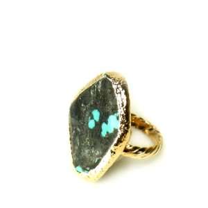  Dara Ettinger Chelsea Turquoise Adjustable Ring: Jewelry