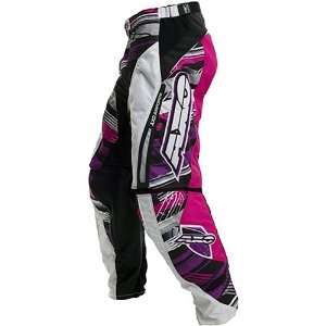  AXO Slash X Mens MX Motorcycle Pants   Pink/Purple / Size 