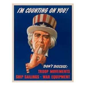  Tin Sign   Uncle Sam   Dont Discuss: Home & Kitchen
