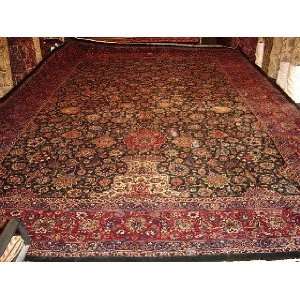   Hand Knotted Meshad/Mashad Persian Rug   132x193