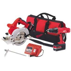 Milwaukee 6310 28 18 Volt Circular Saw and Hammer Drill Combo Kit with 