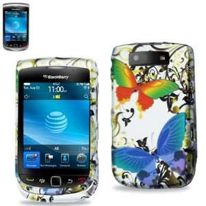  2 Butterflies Phone Cover Case for Blackberry Torch 9800 