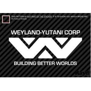  (2x) Weyland Yutani Corporation   Sticker   Decal   Die 
