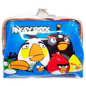 ANGRY BIRDS BLUE METAL CLIP COIN PURSE
