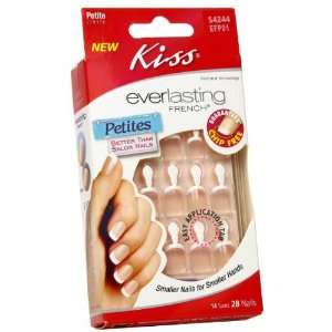  Kiss Nail Kit, Petite Length, Clear Pink, EFP01 1 kit 