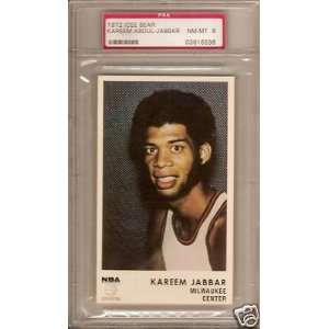  1972 73 Icee Bear KAREEM ABDUL JABBAR (PSA 8) HOF   NBA 