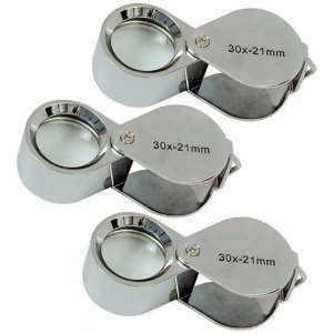   30x Folding Eye Loupes Jeweler Magnifiers Tool: Everything Else