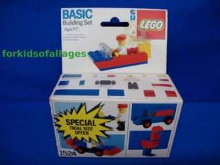 Lego Basic Building Set #1524 w/Minifigure 1986 NEW Sealed Vintage Set 