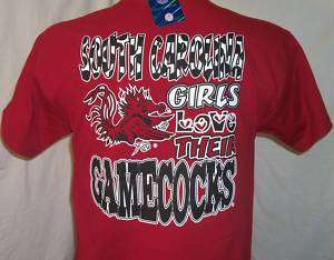 South Carolina Girls Love Their Gamecocks T shirt  