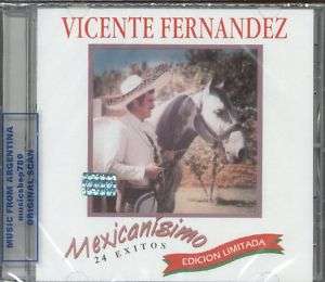 VICENTE FERNANDEZ MEXICANISIMO 24 EXITOS NEW CD GRANDES  