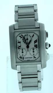 Cartier Tank Francaise, Stainless Steel Chrono. Watch  